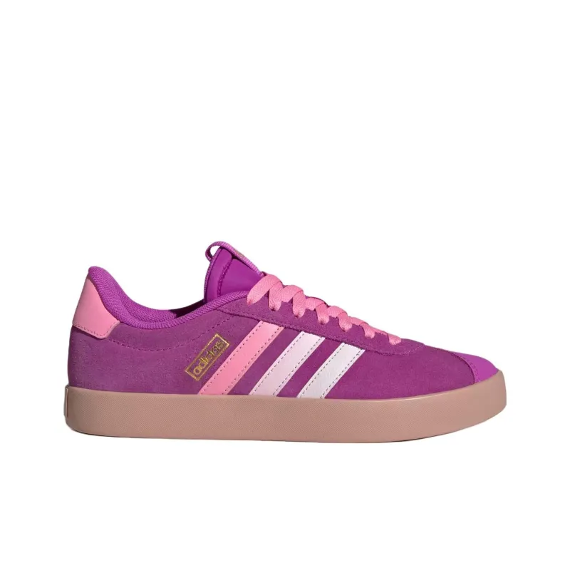 Adidas VL COURT 3.0 Anti Slip Wear Resistant Low Top Skateboard Shoes Women's Purple-1