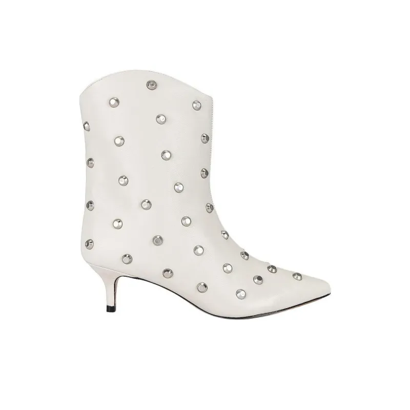Schutz Mary Ann Ankle Boots 5cm Women's White-1