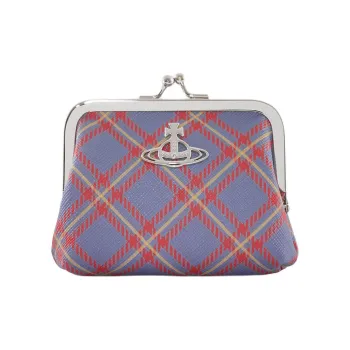 Vivienne Westwood Elastane Coin Purse Women's Blue & Orange