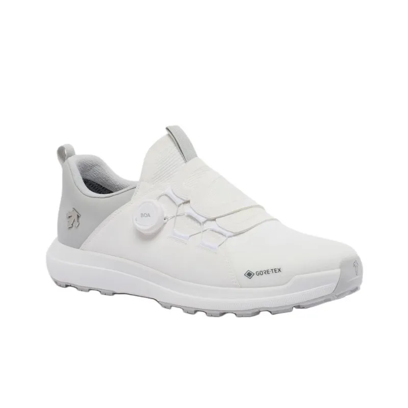 DESCENTE Waterproof And Breathable Low-Top Golf Shoes Men's White-1