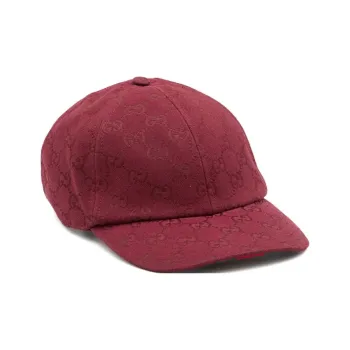 GUCCI Polyester Baseball Caps Men's Red