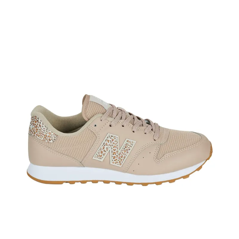New Balance NB 500 Anti Slip Wear Resistant Low Top Running Shoes Women's Beige-1