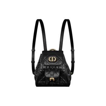 DIOR Caro Sheepskin Backpack Regular Women's Black