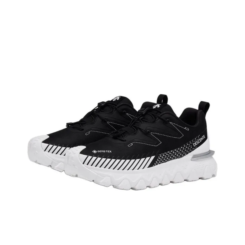 DESCENTE SKI STYLE Anti-Slip Wear-Resistant Low-Top Casual Shoes Women's Black White-1