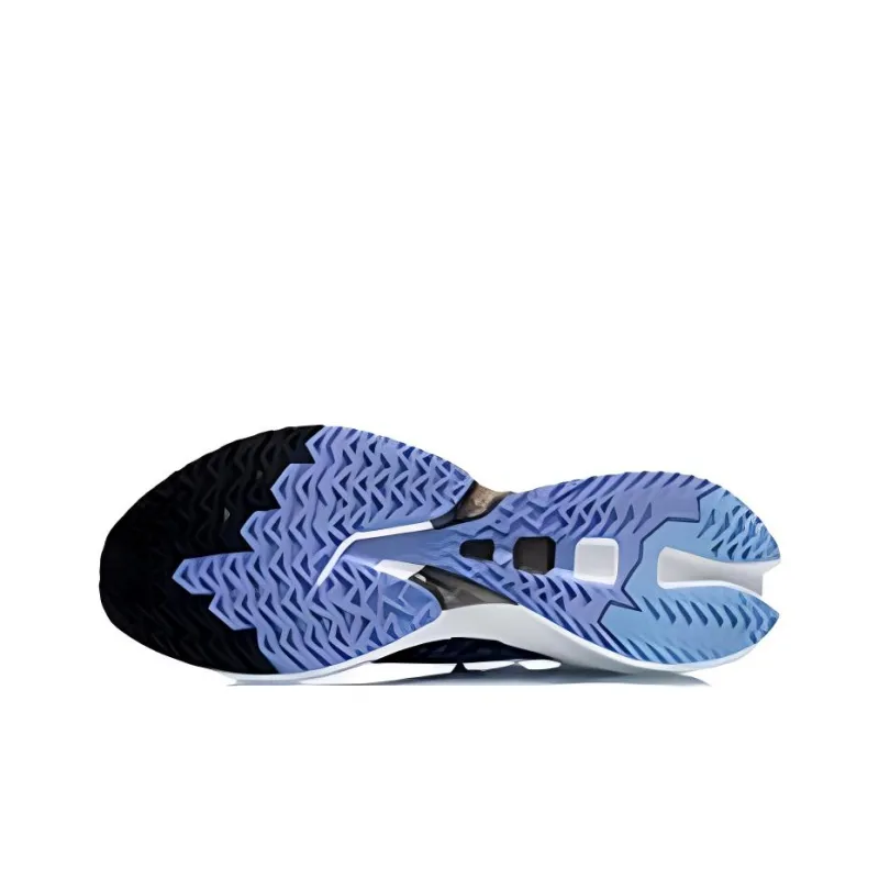 LiNing Feidian Discovery Breathable Rebound Support Low-Top Running Shoes Men's Black Blue-3