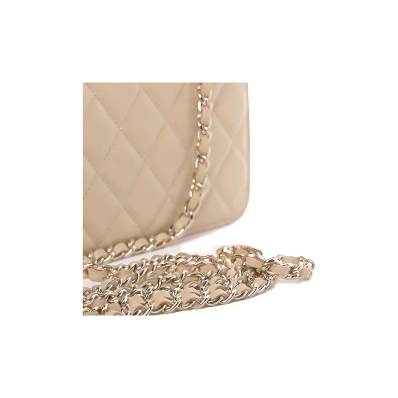 CHANEL Trendy Cc Sheepskin Chain Shoulder Bag, Crossbody Bag Women's Pink-3
