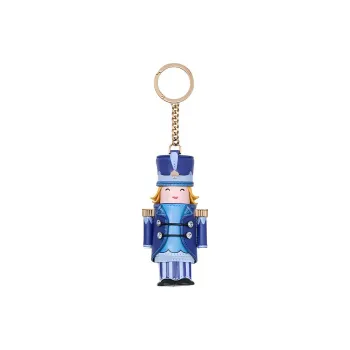 Kate Spade Cow Split Leather Bag Charm Bag Accessory Women's Blue & Multicolor