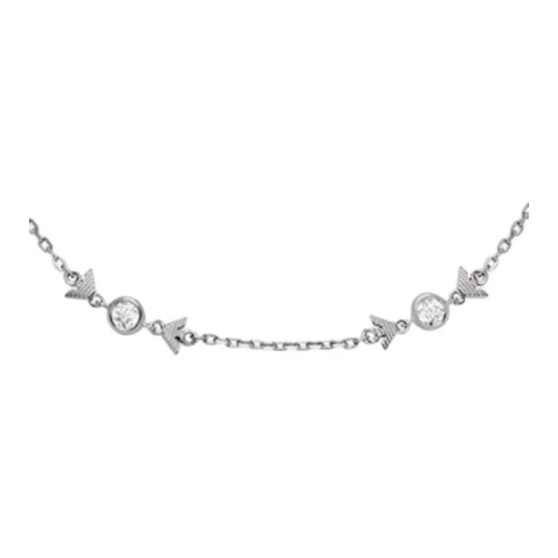 EMPORIO ARMANI 925 Sterling Silver Necklaces Women's Silver-3