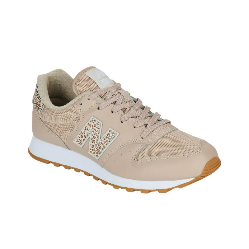 New Balance NB 500 Anti Slip Wear Resistant Low Top Running Shoes Women's Beige-2