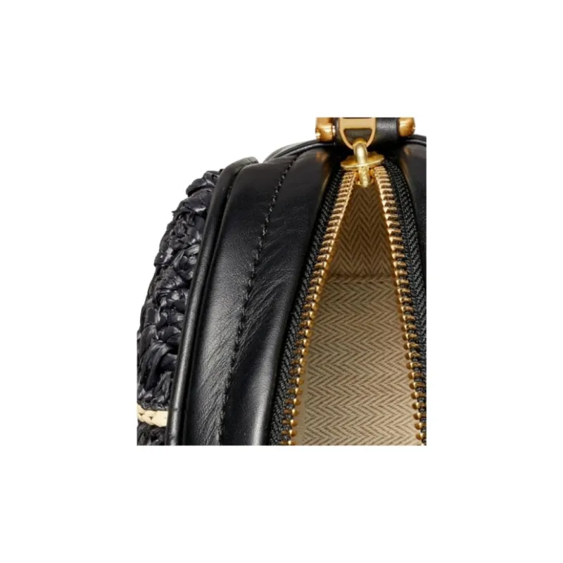 TORY BURCH Cow Leather Camera Bag, Shoulder Bag, Crossbody Bag Trumpets Women's Black-4