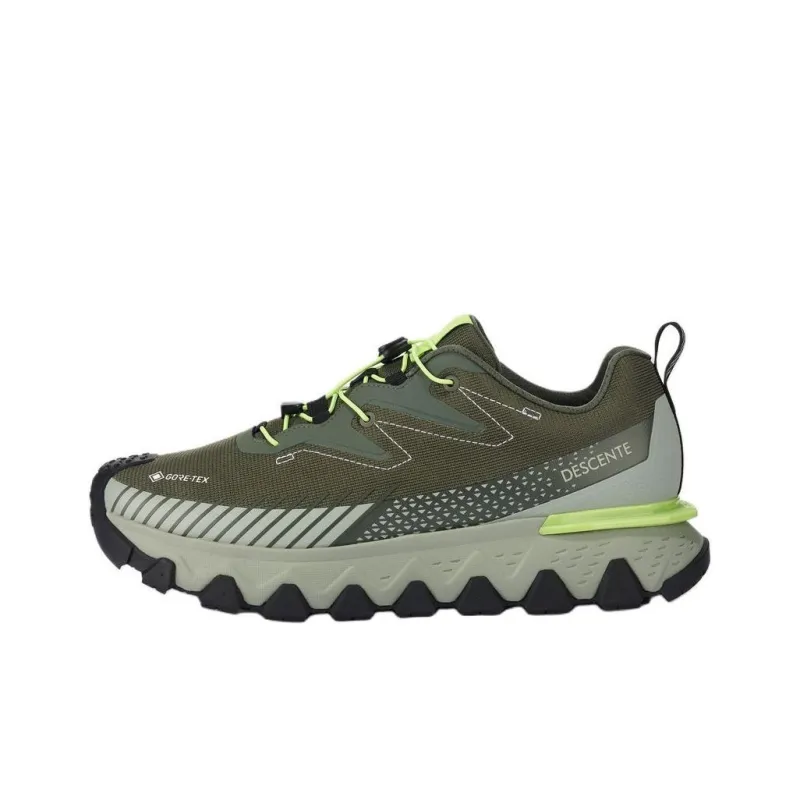DESCENTE SKI STYLE Anti-Slip Wear-Resistant Low-Top Casual Shoes Men's Army Green-0