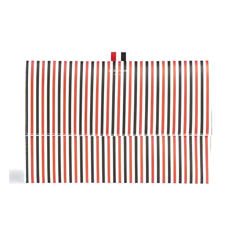 THOM BROWNE· Lambskin Handbag Clutch Women's Black White Red Multicolor-0