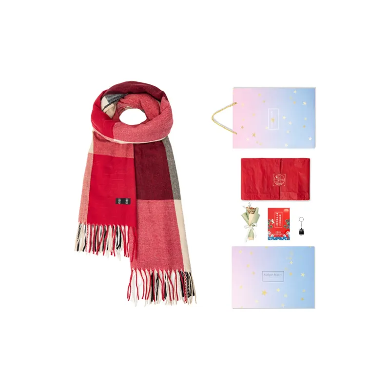 BAIJUAN Knit Scarves Unisex-19