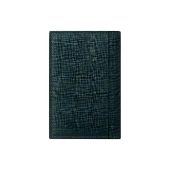 CARTIER Grained Calfskin Card Holder Unisex Pine Green