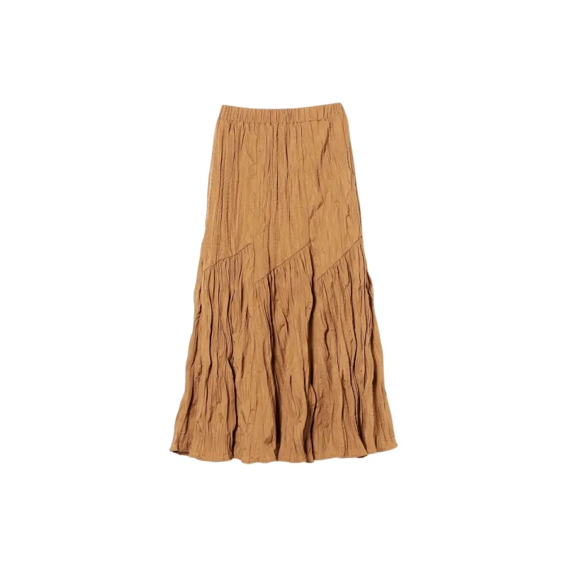 Beams Casual Long Skirts Women's Brown-1