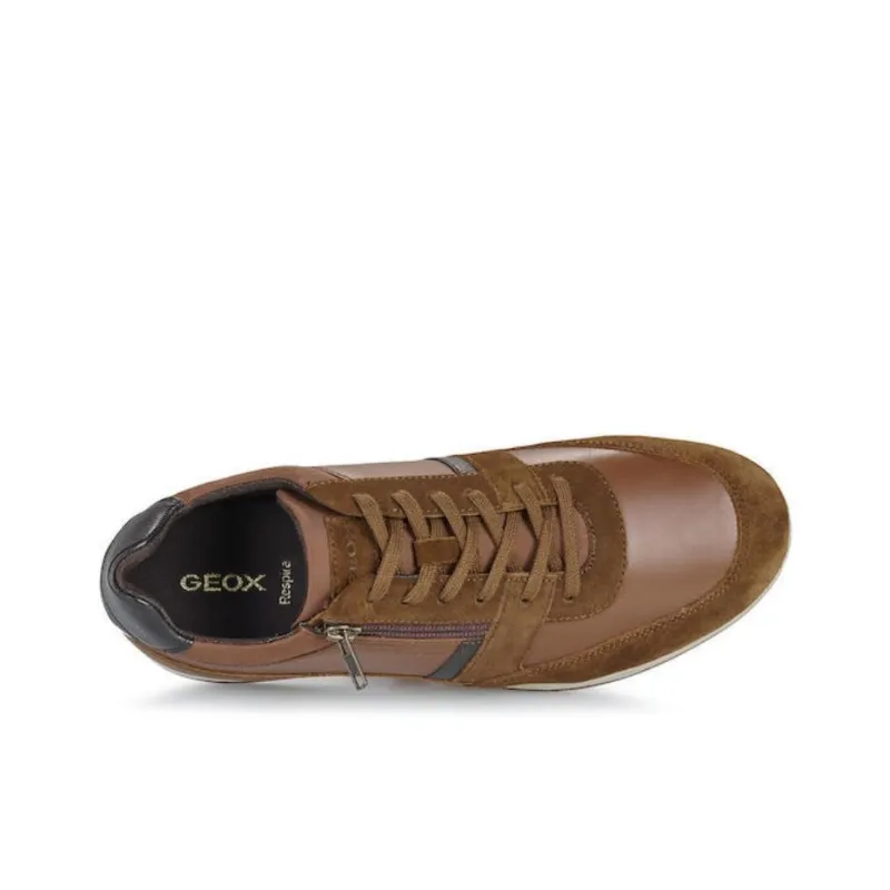 GEOX U Renan Slip-Resistant Low-Top Casual Shoes Men's Brown-3