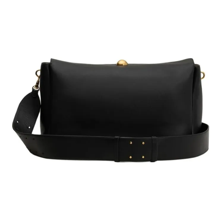 AMIPARIS Cow Leather Pillow Bag Shoulder Bag Tubas Women's Black-0