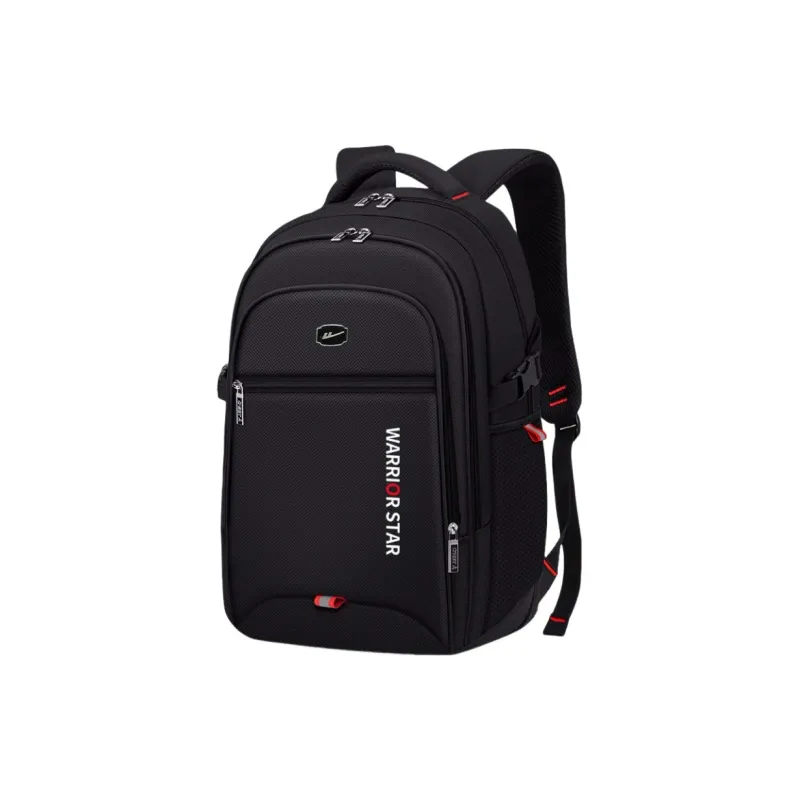 Warrior Water Repellent Fabric Backpack Men's Black-1