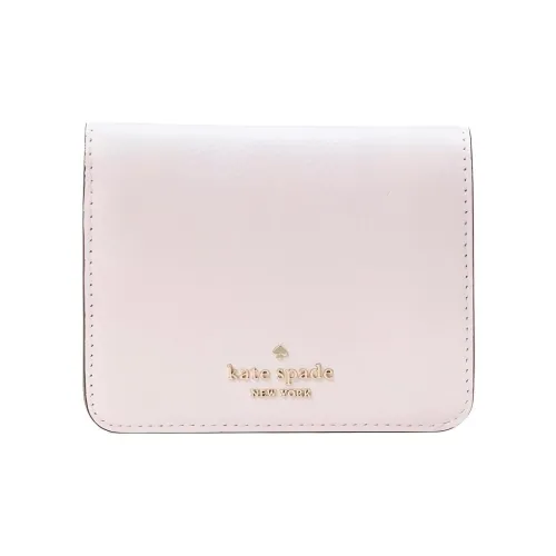 Kate Spade Leather Wallet Small Size Women's Shimmery Pink