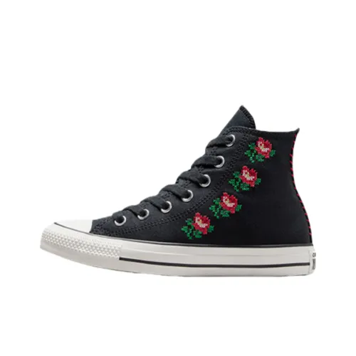 Chuck Taylor All Star Women's Converse High 'Cross Stitch Roses' Women's