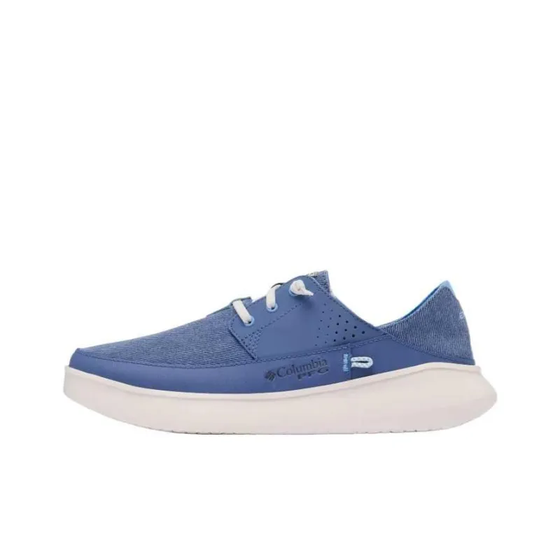 Columbia PFG Boatside Slip-Resistant Low-Top Casual Shoes Men's Blue Bellflower-0