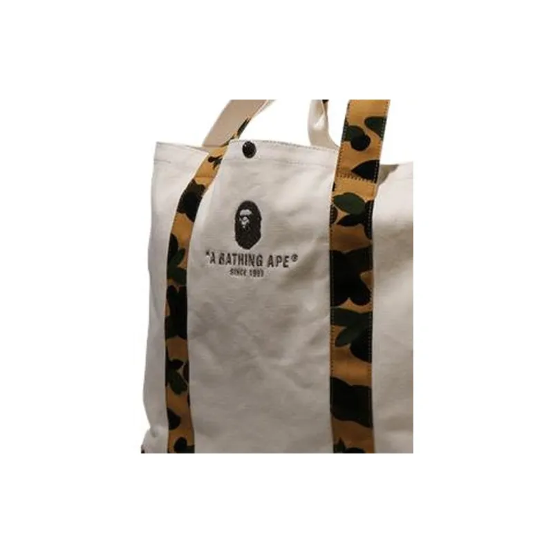 A BATHING APE Cotton One Shoulder Handbags Regular Men's Beige-3