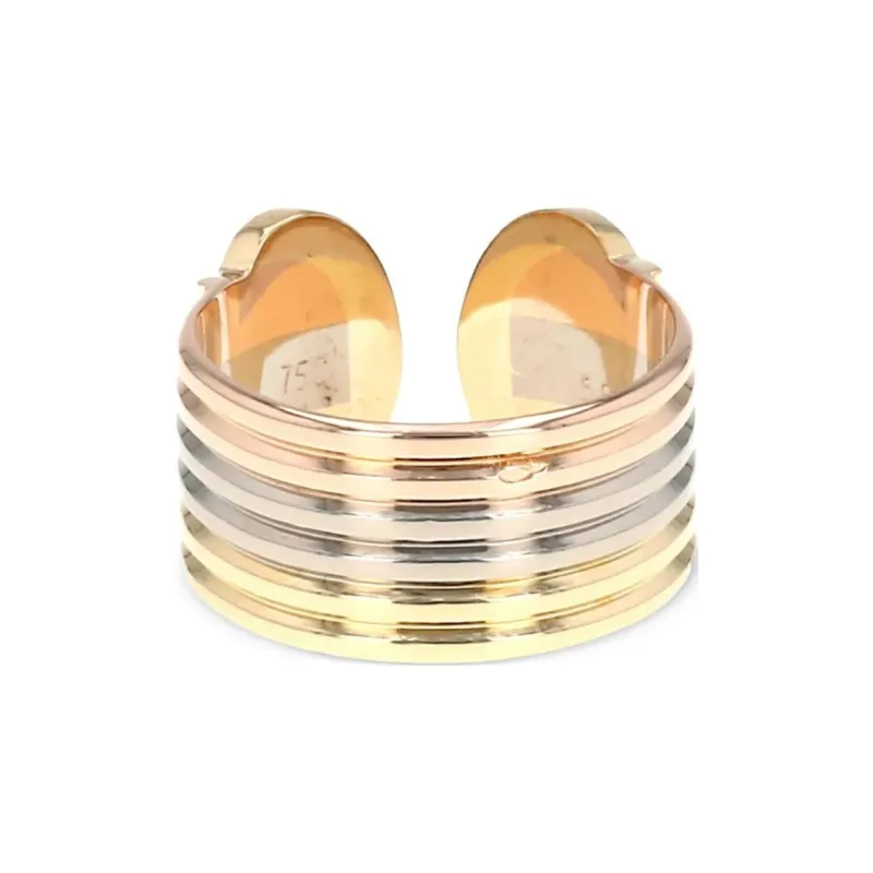 Cartier 18kt Yellow Gold Open Cartier C Bracelet-3