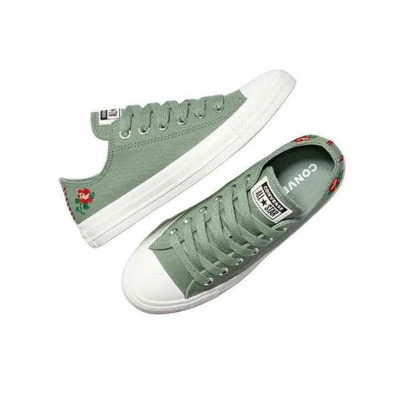 Converse Women's Chuck Taylor All Star Low 'Cross Stitch Roses' Women's-3