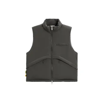 ZARA Vests Men Dark Gray