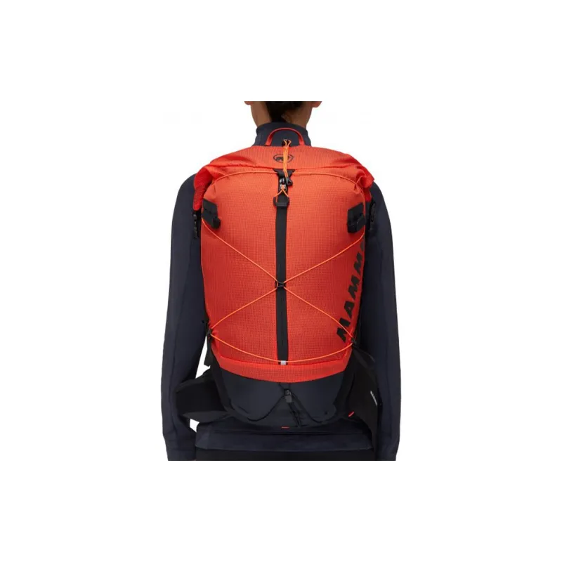 MAMMUT Ducan Polyamide Outdoor Mountaineering Bag Backpack Women's Hot Red & Black-4