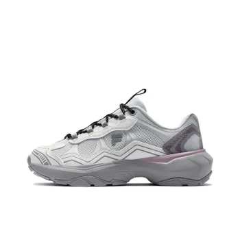 FILA FUSION Anti Slip Wear Resistant Low Top Casual Shoes Women's Gray White