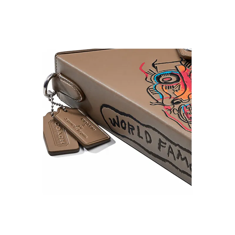 Jean michel Basquiat X COACH Triangle Shoulder Bags-3