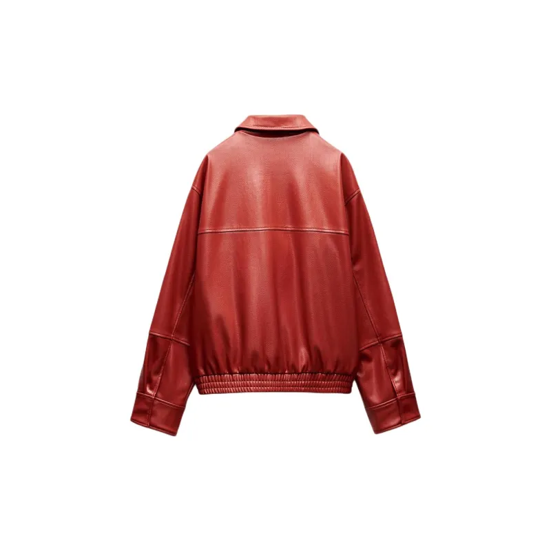 ZARA Jackets Women's Red-1