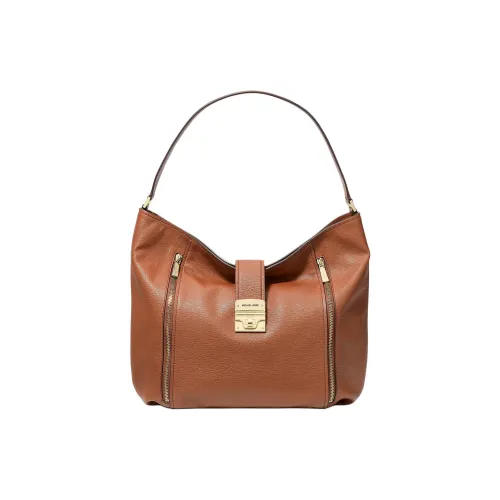 MICHAEL KORS Leather Shoulder Bag Large Size Women's Brown