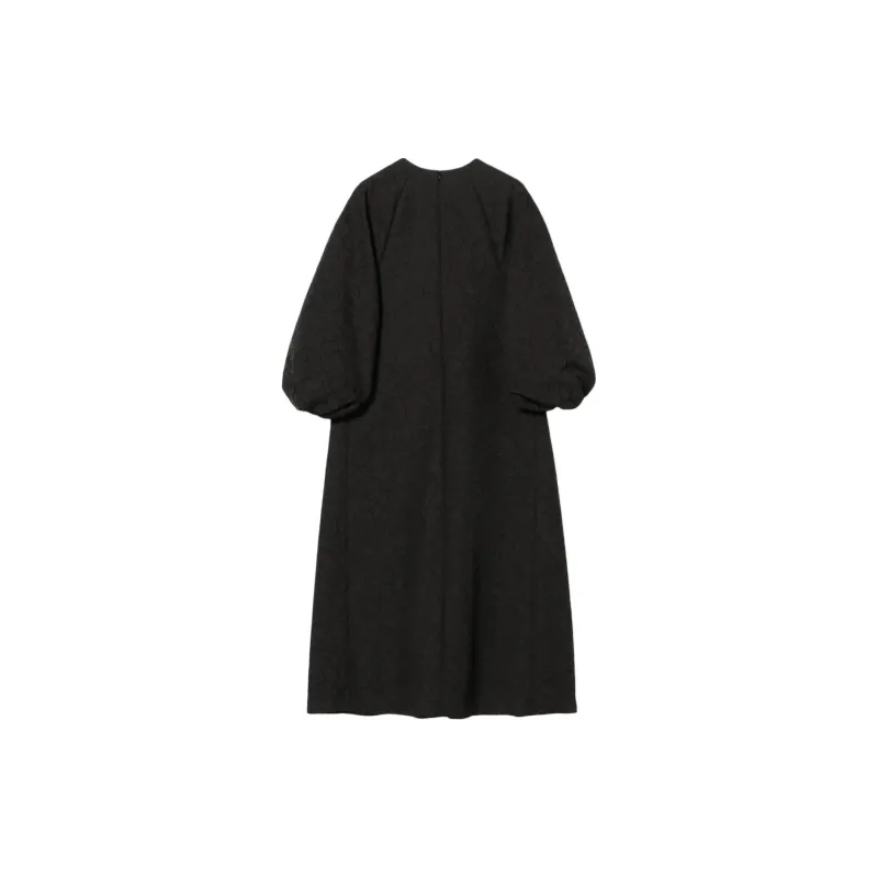 Beams Long Sleeved Dress Women's Black-1
