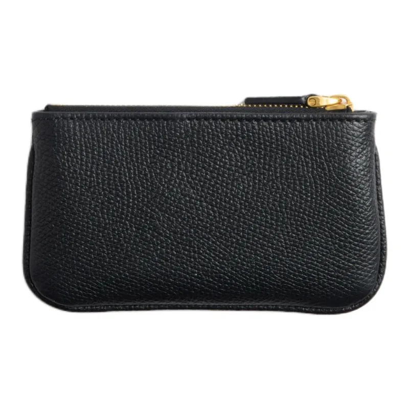 Valentino GARAVANI Calfskin Key Pouch Women's Black-3