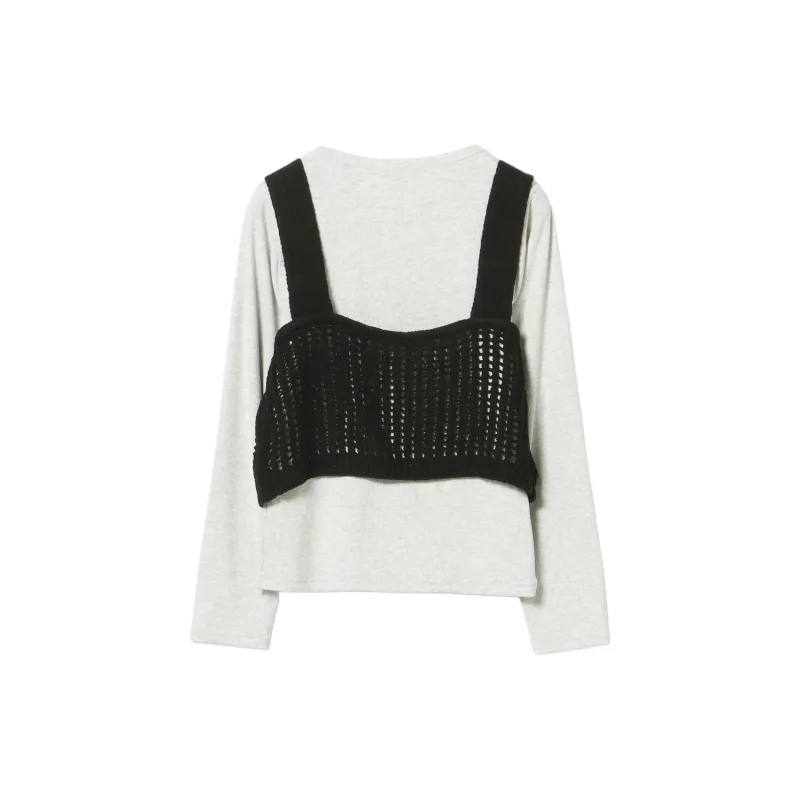Beams Casual Suits Women's Clothing Sets Black+Gray-1