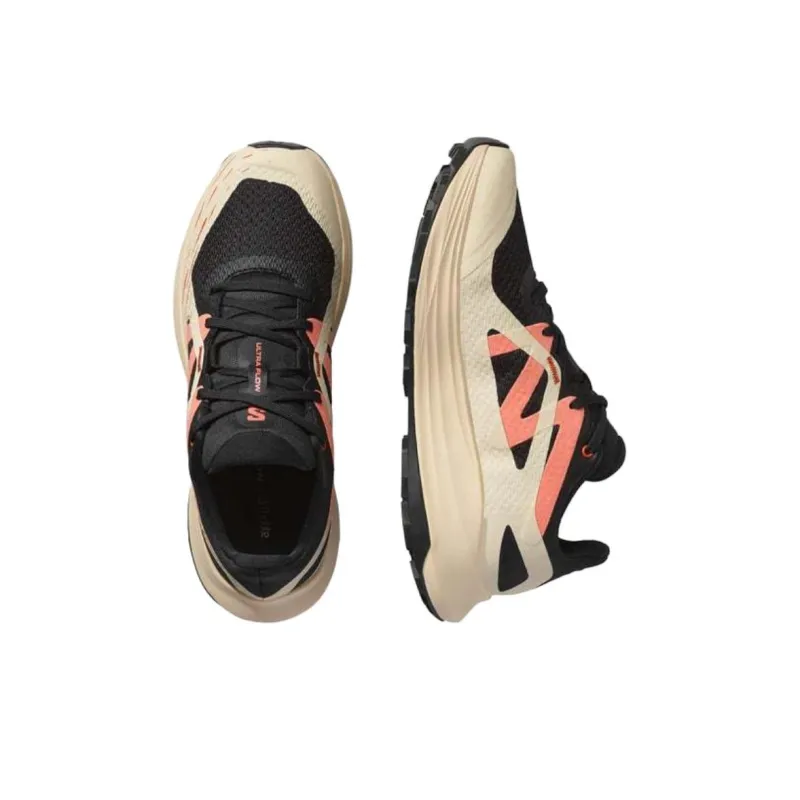 SALOMON ULTRA FLOW Anti Slip Wear Resistant Low Top Running Shoes Women's Black-3
