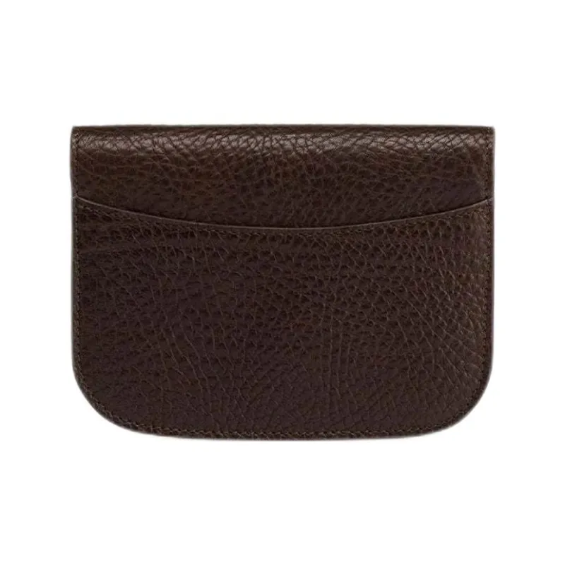 Lemaire Grained Cow Leather Wallet Women's Dark Brown-1