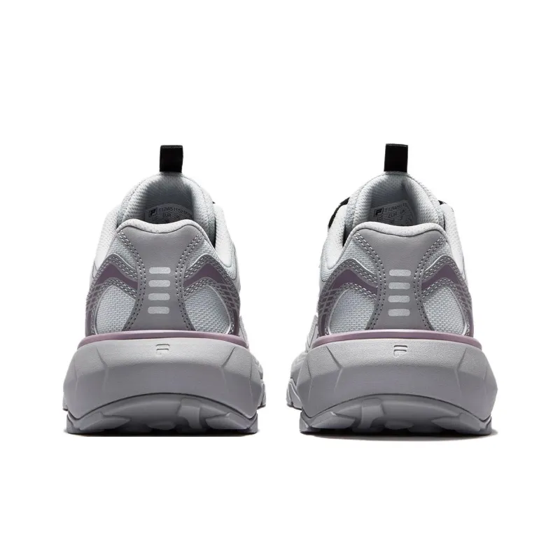 FILA FUSION Anti-Slip Wear-Resistant Low-Top Casual Shoes Women's Gray White-3