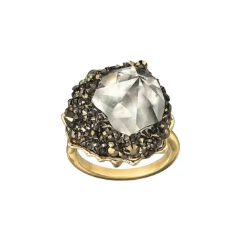 Swarovski Crystal Rings Women's Gold