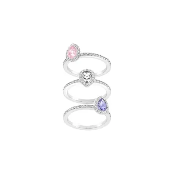 Swarovski Zirconia Metal Rings Women's Silver