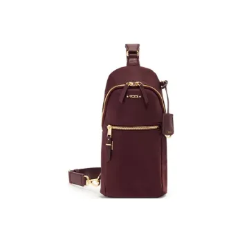 TUMI Voyageur Nylon One Shoulder Crossbody Sling Bags Women's Beet Red
