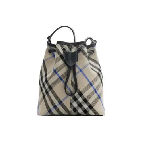 Burberry Cotton Bucket Bags Shoulder Bags Mini Women's Ground Cloth Color
