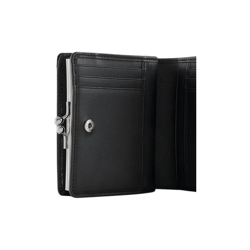 Vivienne Westwood Cow Leather Card Holder Wallet Women's Black-4