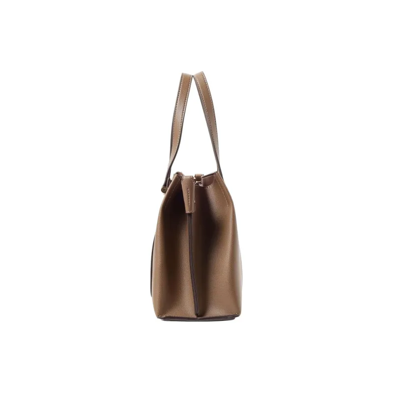 Beams Synthetic Leather Tote Bag, Shopping Bag, Shoulder Bag, Crossbody Bag, Handbag Women's Black/Brown/Olive Green-2