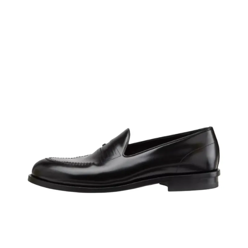 FENDI Baguette 2025 Spring And Summer Collection Loafers Men's Black-0