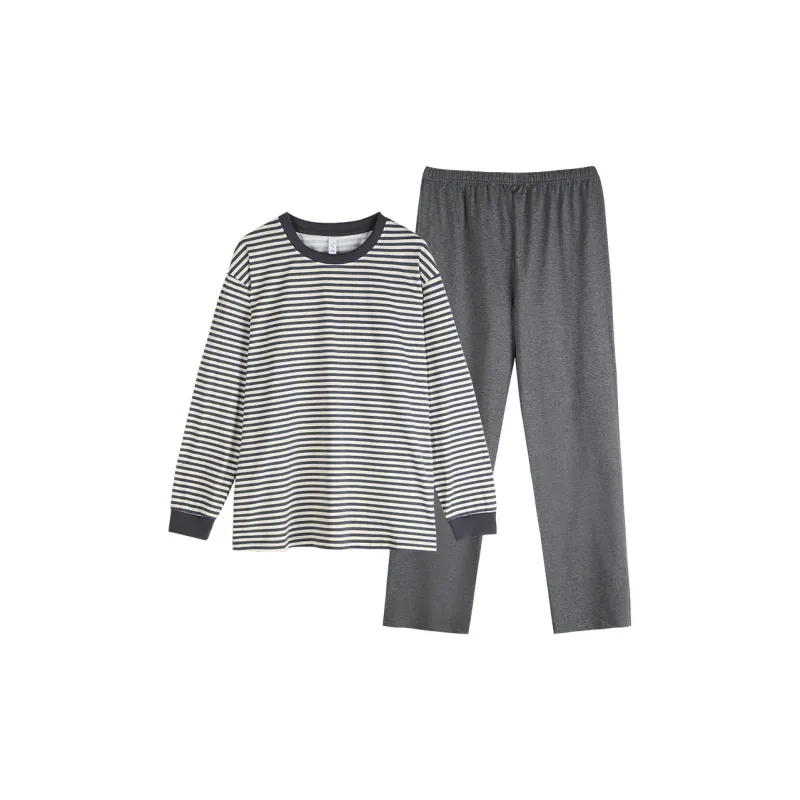 Xuan Liang Pajama Set Men's Dark Heather Gray-0