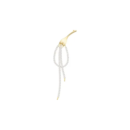 HEFANG 925 Sterling Silver Tableware Spaghetti Brooch Women's