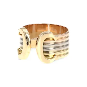 Cartier 18kt Yellow Gold Open Cartier C Bracelet